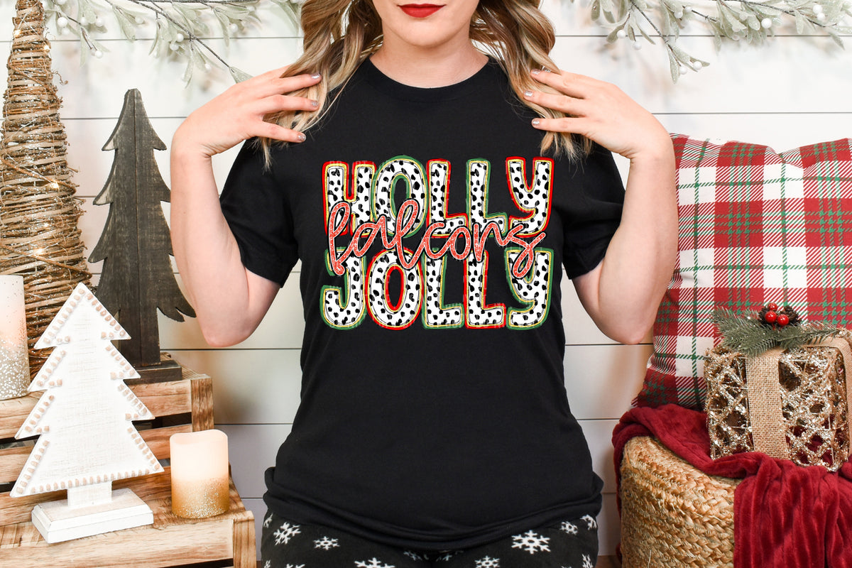 Holly Jolly Falcons 63895 DTF transfer