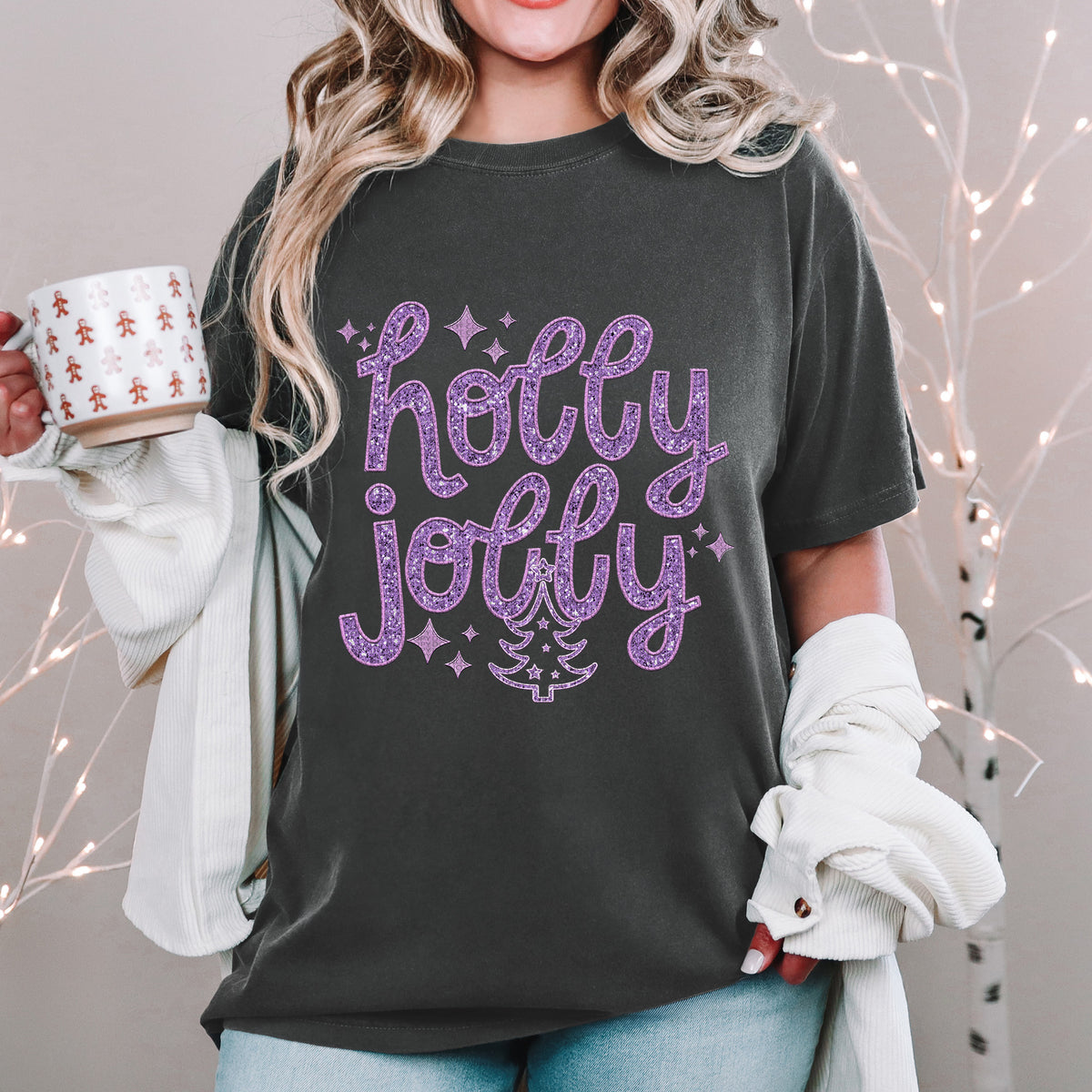 Holly Jolly Purple 63960 DTF transfer