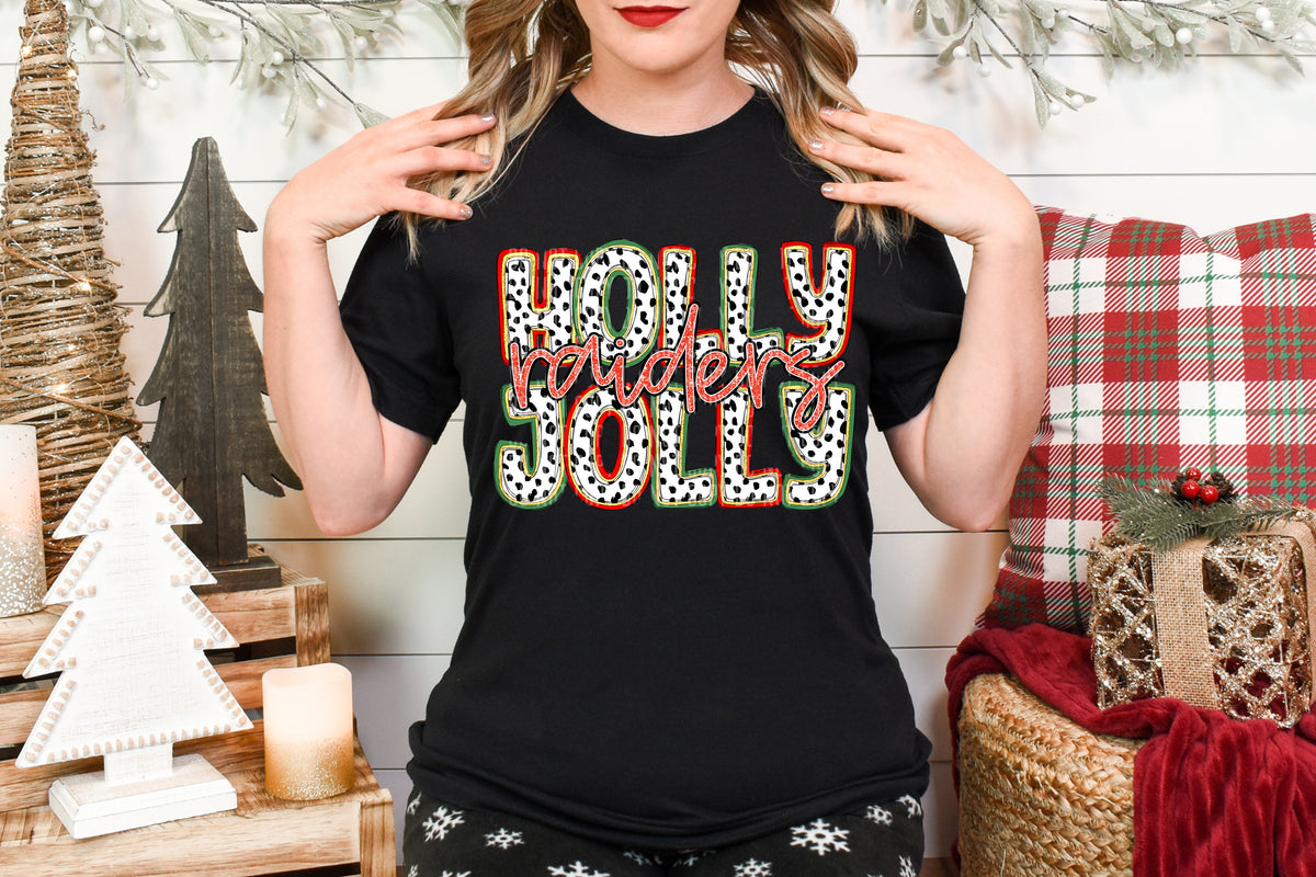 Holly Jolly Raiders 63934 DTF transfer