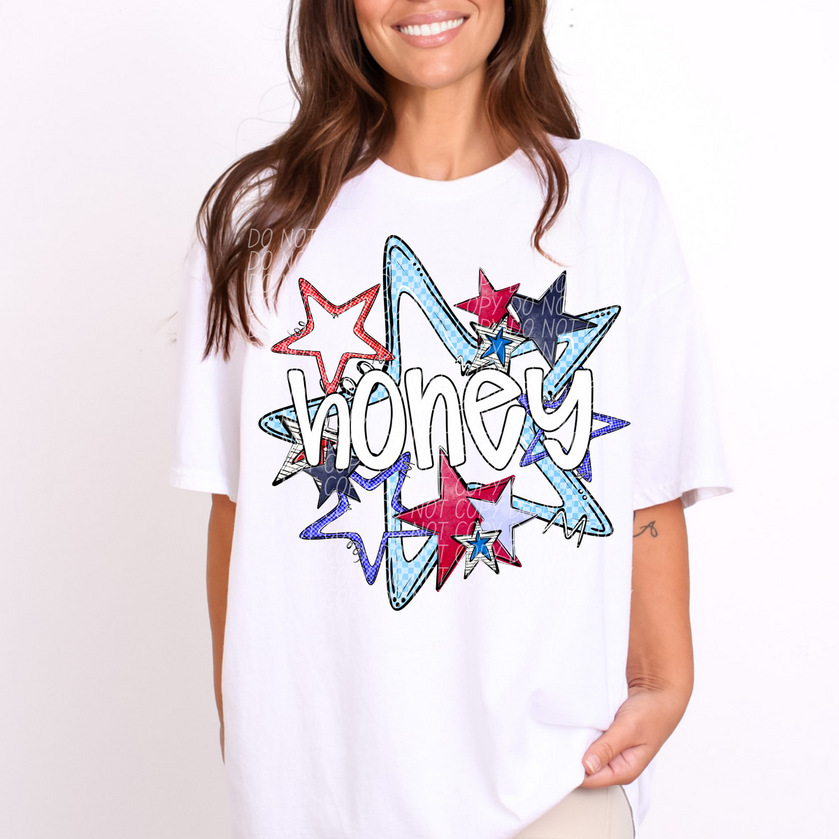 HONEY fourth of July stars (CITY) DTF transfer