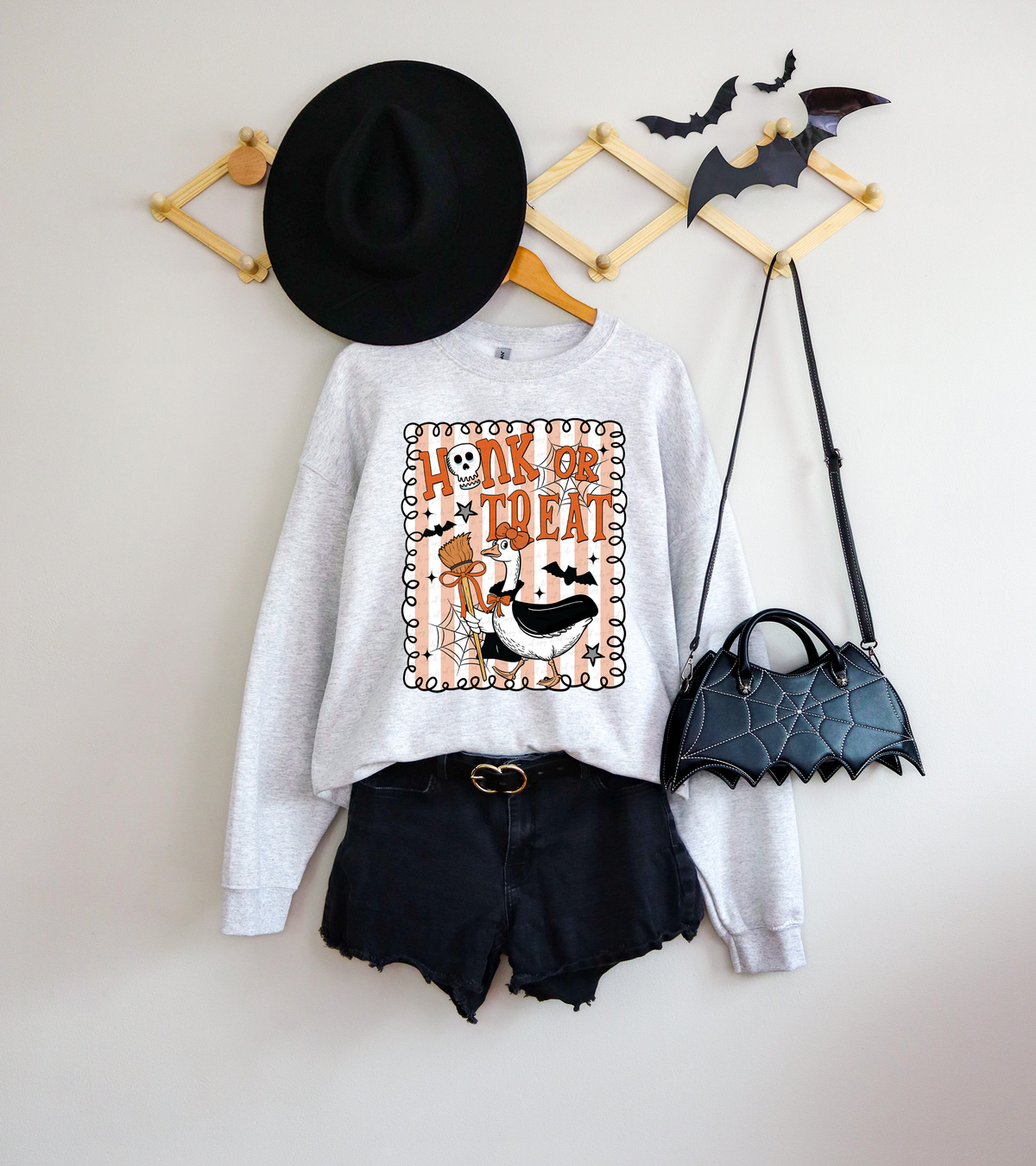 Honk Or Treat Stripe Background 108892 DTF transfer