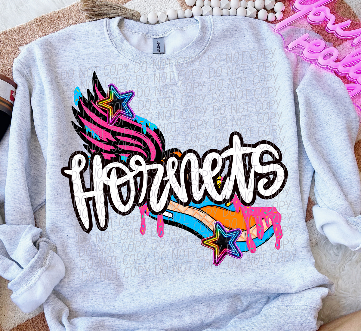 Hornets Drip Track (City) 103044 DTF transfer