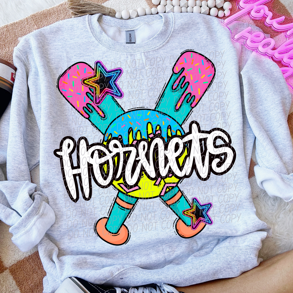 Dripping softball Hornets (CITY) DTF transfer