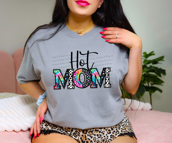 Hot Mom Faux Rhinestone 59327 DTF transfer