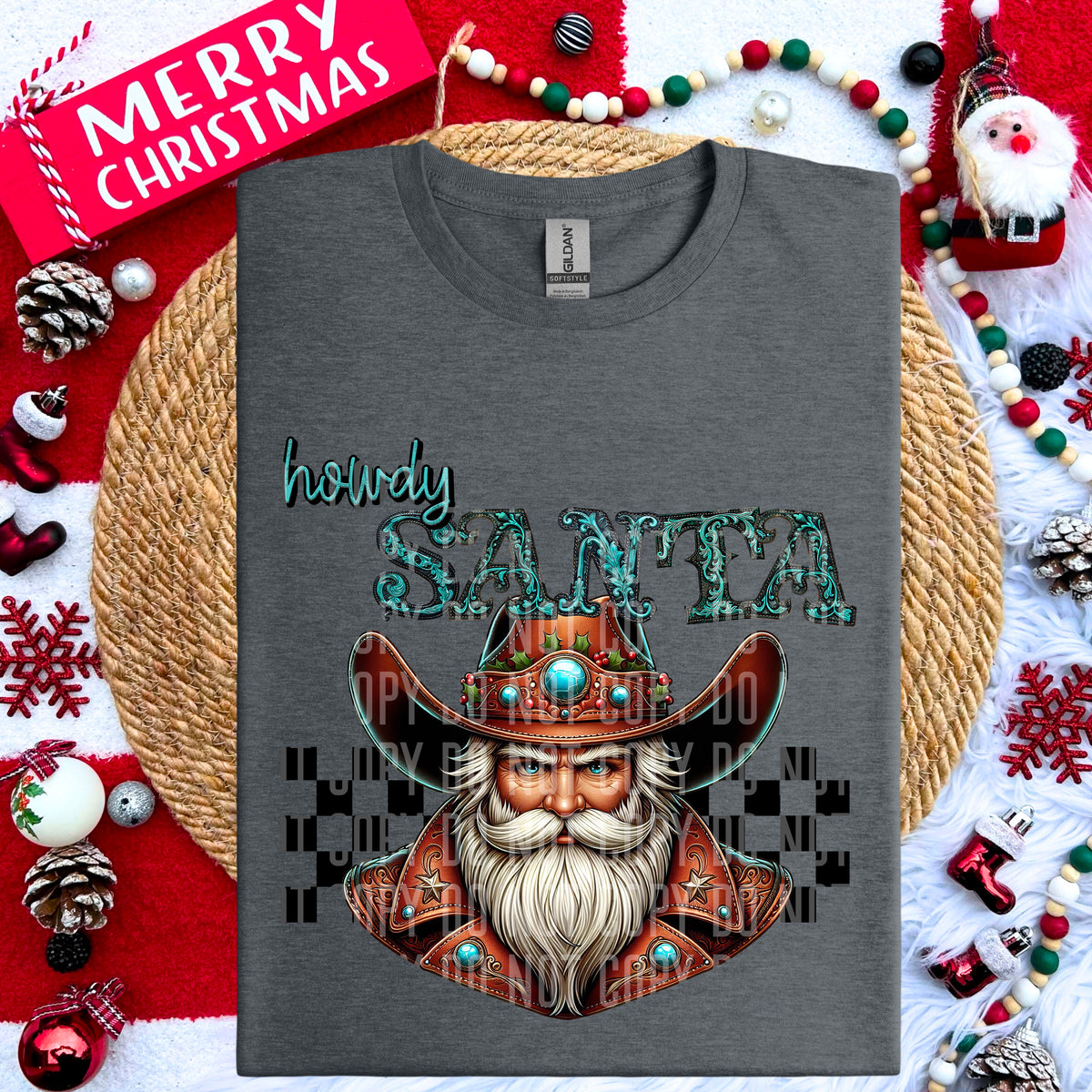 Howdy Santa 69128 DTF transfer