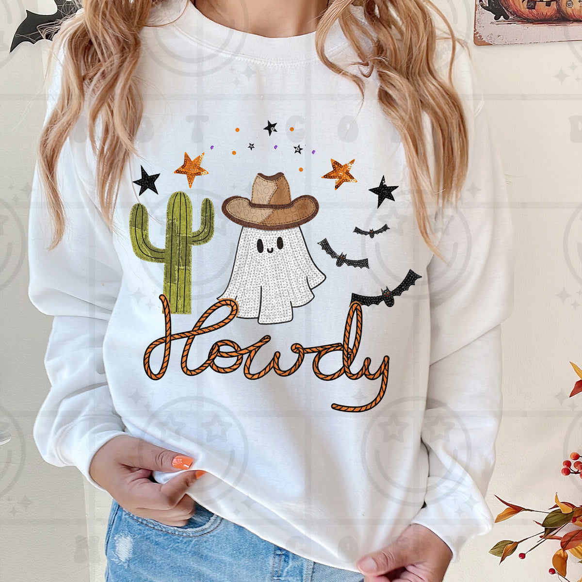 Howdy ghost faux (HW) DTF Transfer