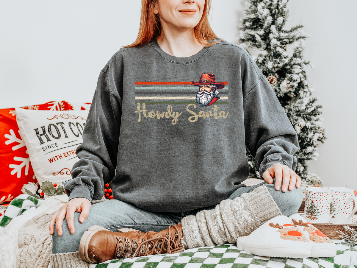Howdy Santa Claus Head Stripes 54235 DTF transfer