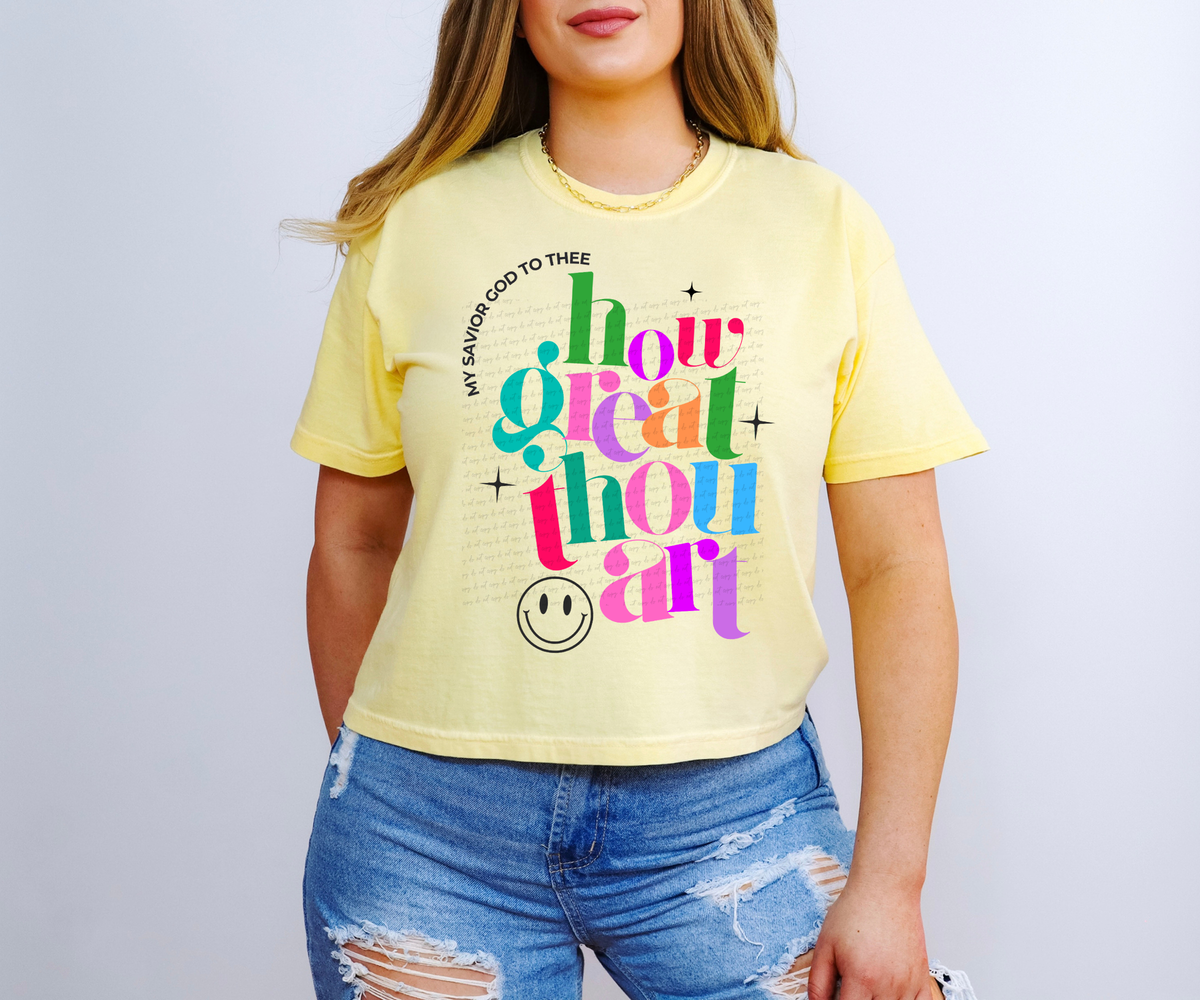 My Savior God To Thee How Great Thou Art Colorful 86012 DTF Transfer