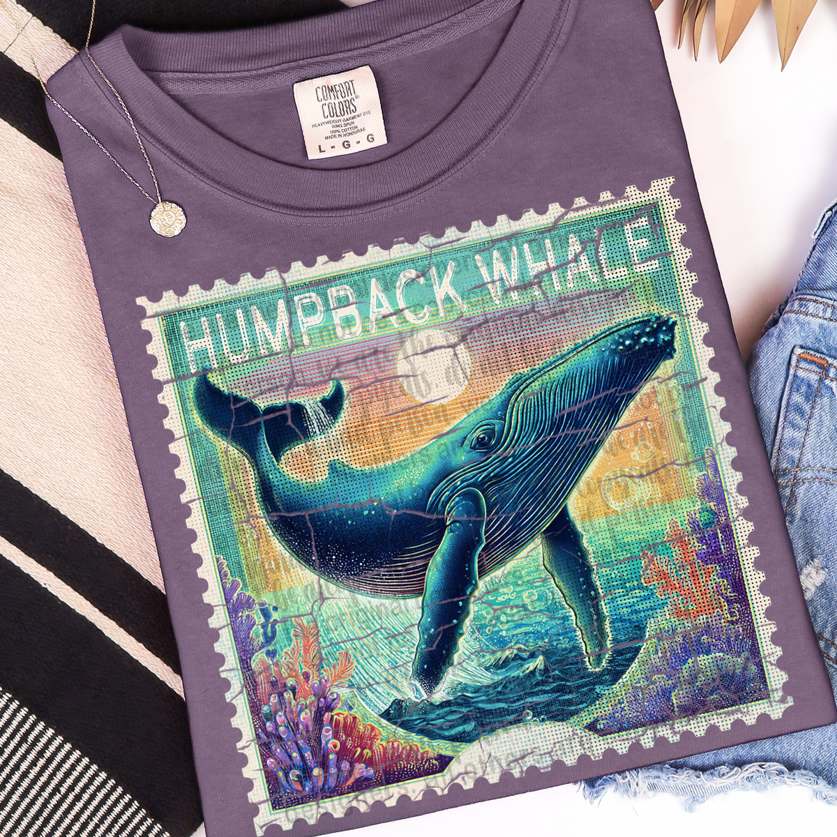 Humpback stamp (TTD) 107042 DTF transfer