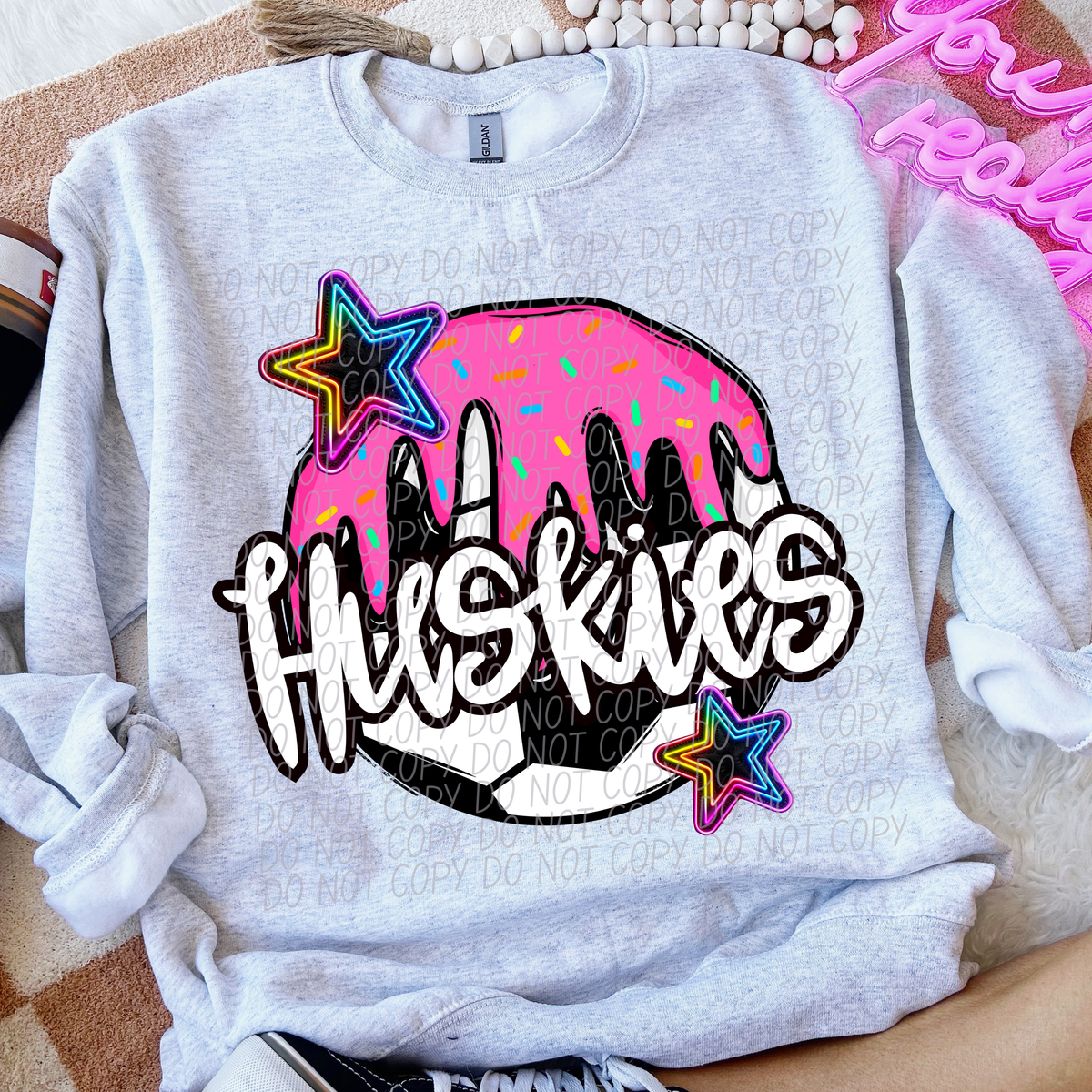 Dripping SOCCER Huskies (CITY) DTF transfer