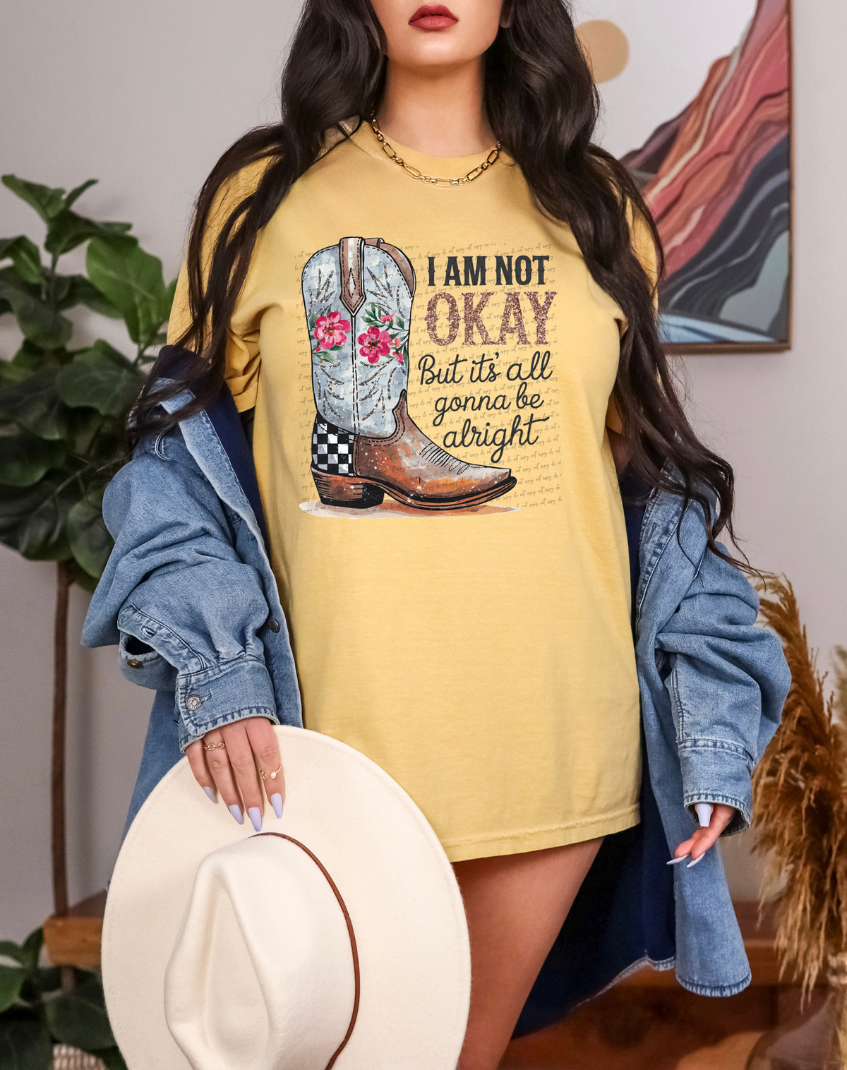 I Am Not Okay Be It's All Gonna Be Alright 61923 DTF transfer