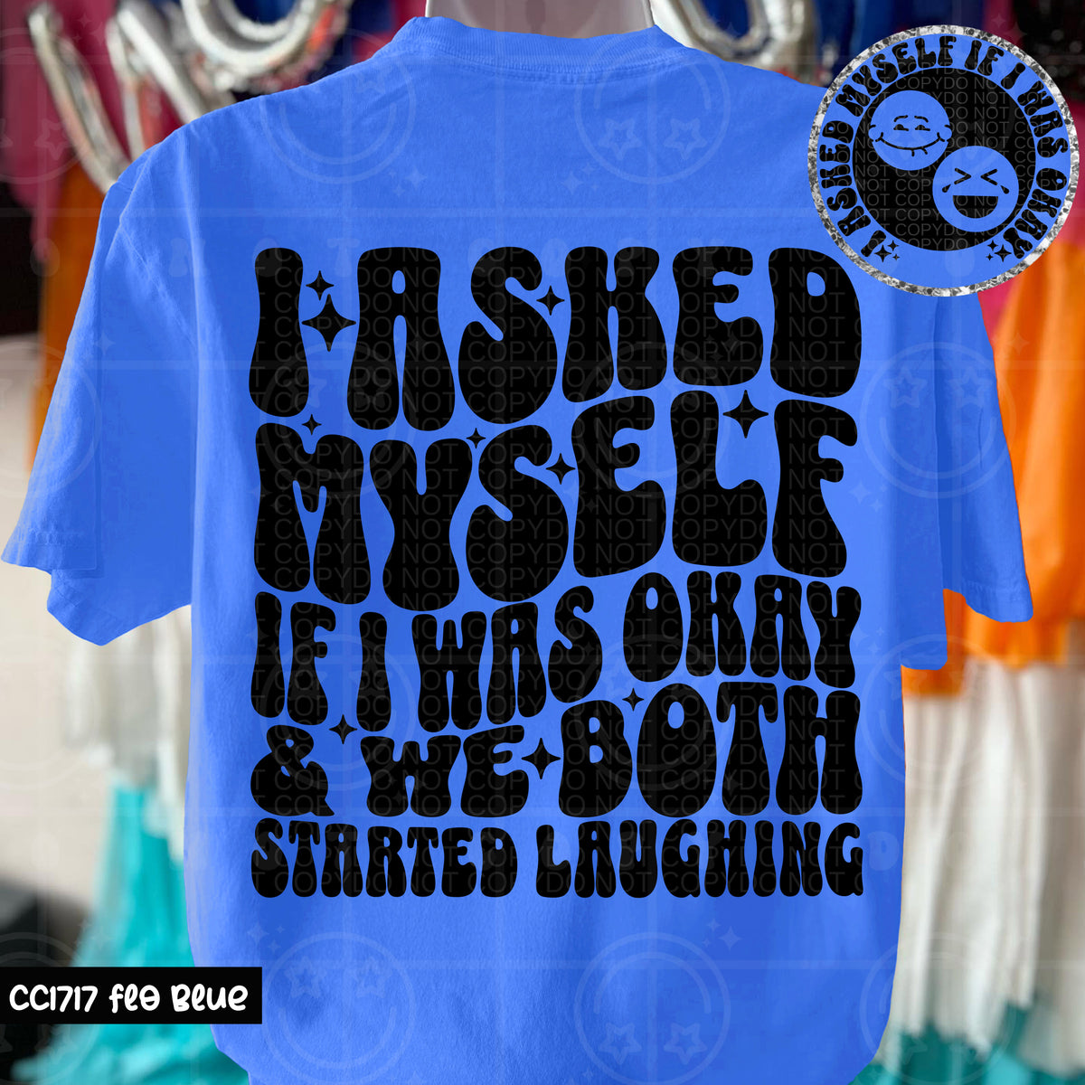 I asked myself if I was okay we both started laughing BACK (HW) 102356 DTF transfer