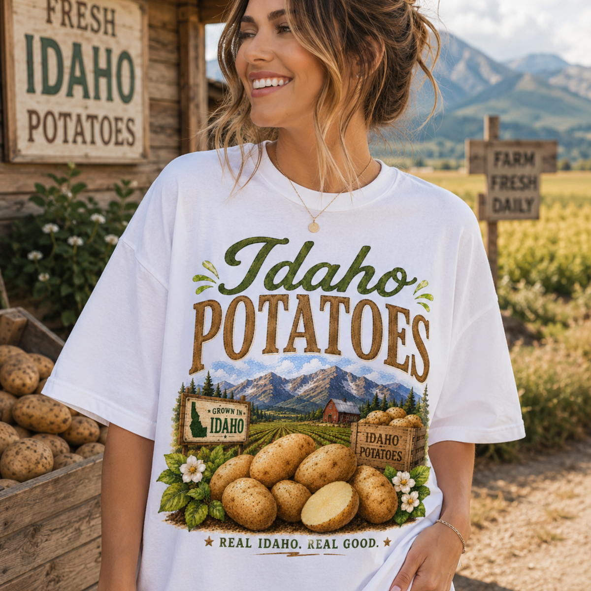 Idaho potatoes (Parker) DTF Transfer