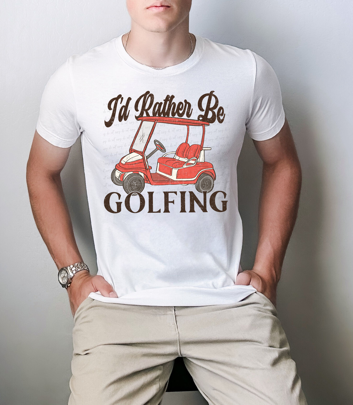 I'd Rather Be Golfing 108810 DTF transfer