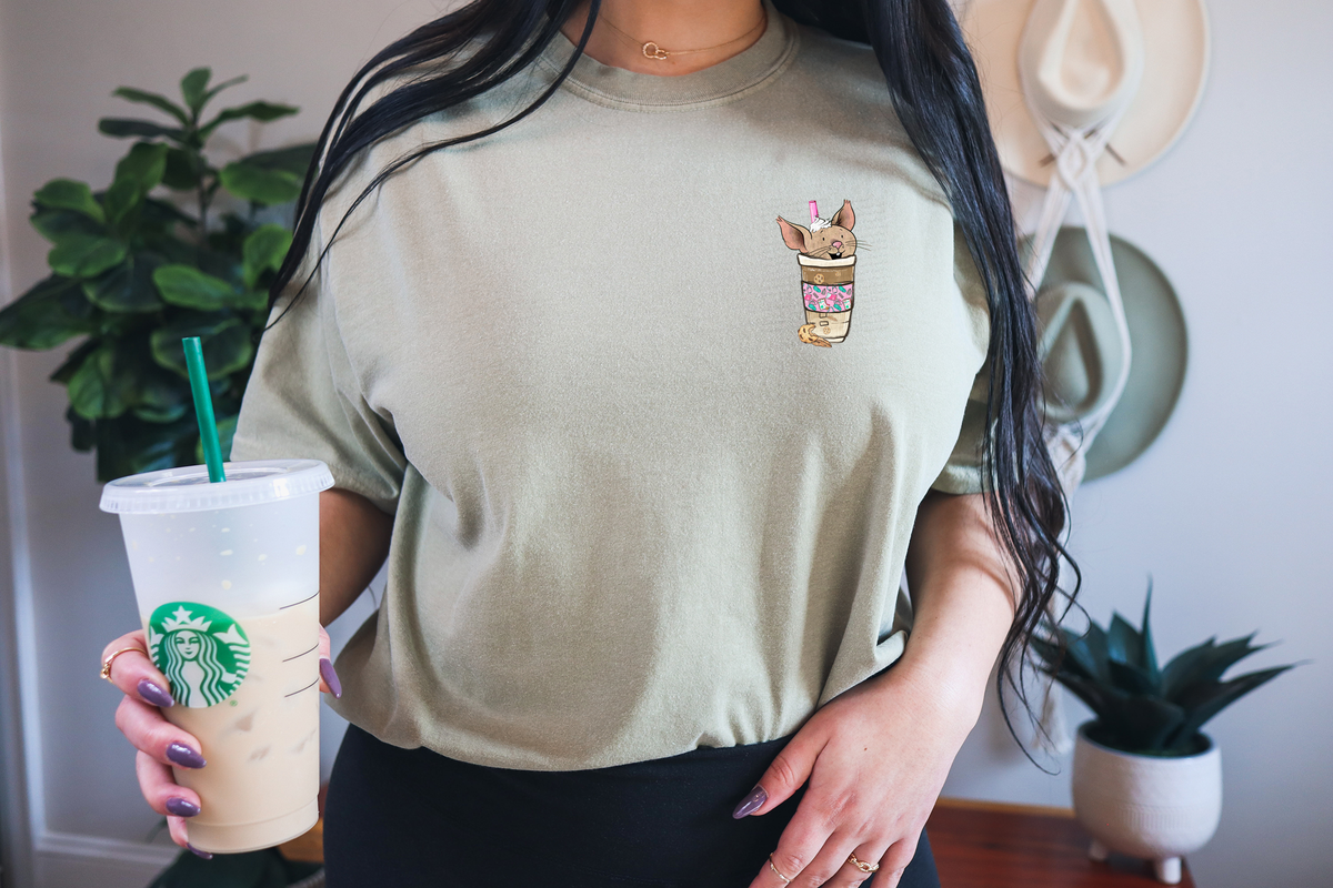 If You Give A Nurse A Patient Chances Are She'll Need  A Coffee To Go With It Pocket Print 116925 DTF Transfer