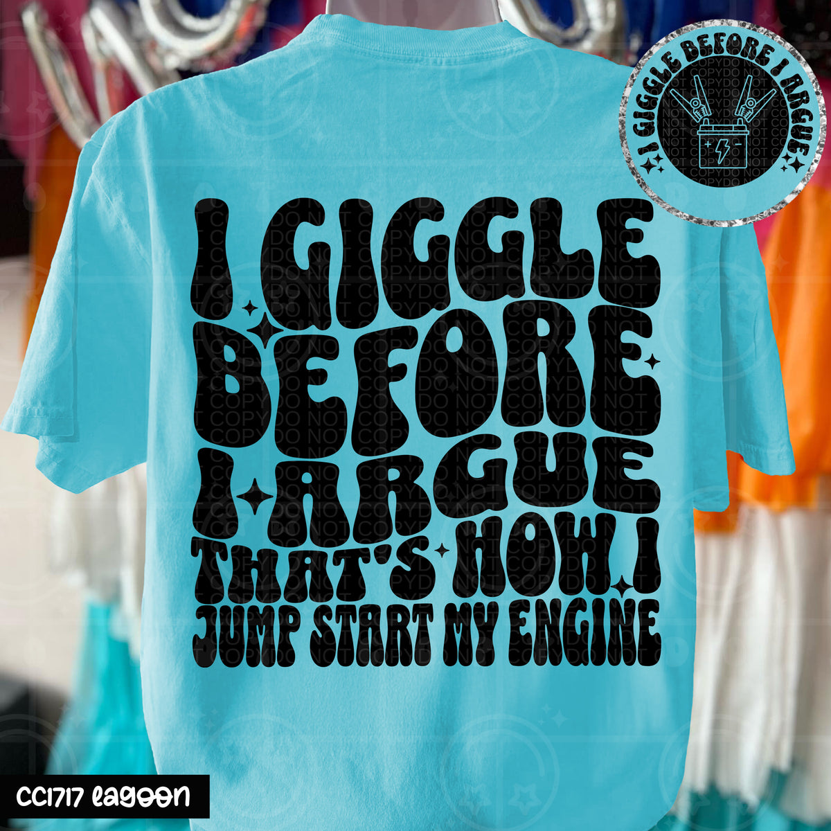 I giggle before I argue BACK (HW) 105032 DTF transfer