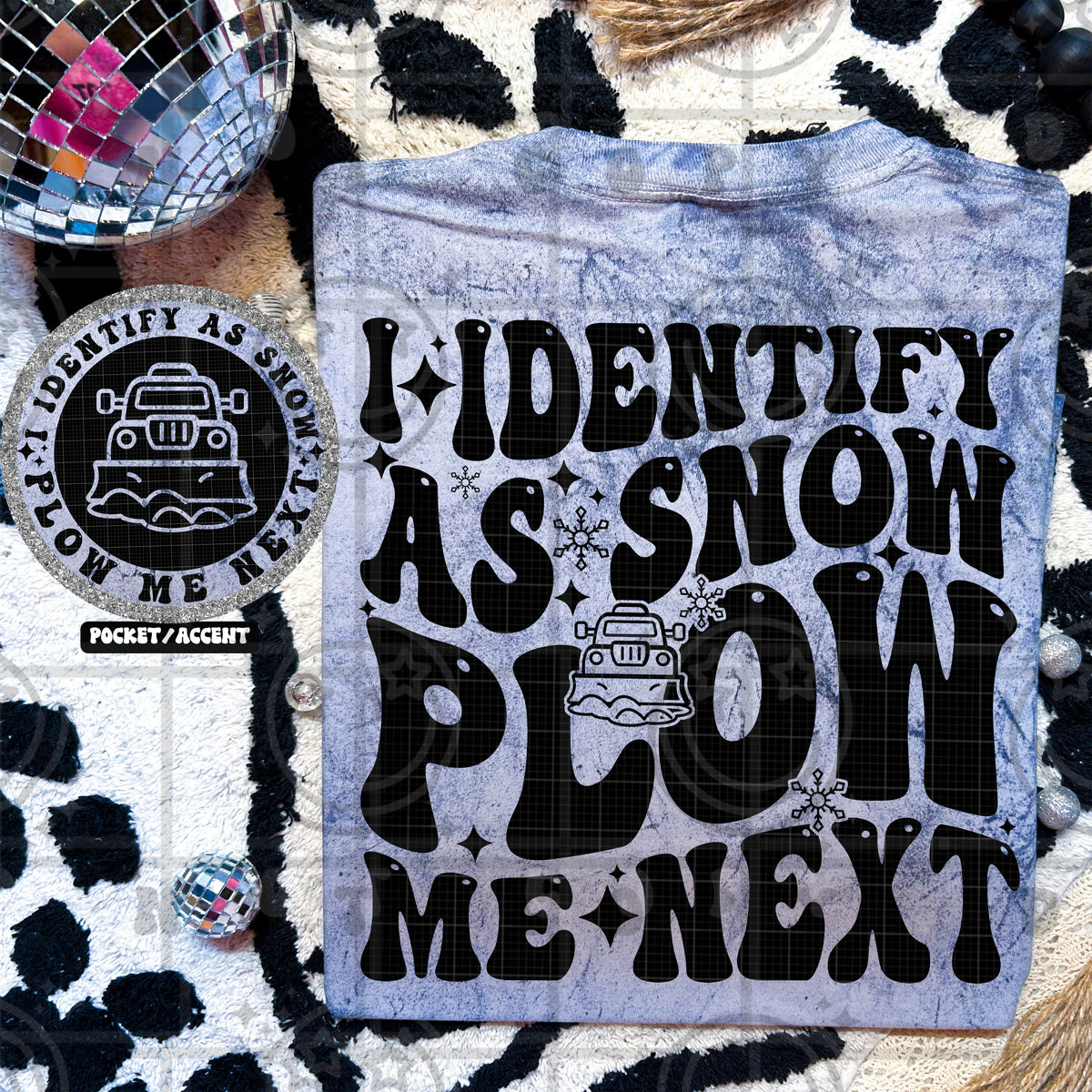 I identify as snow (HW) DTF Transfer