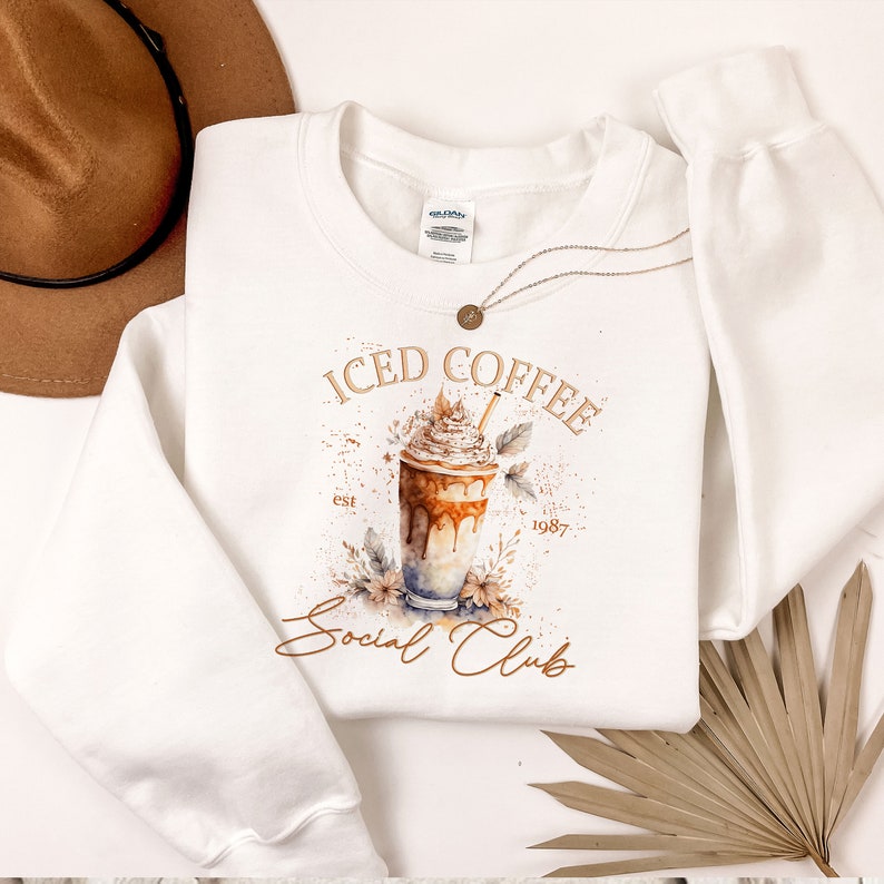 Iced coffee social club 68479 DTF transfer