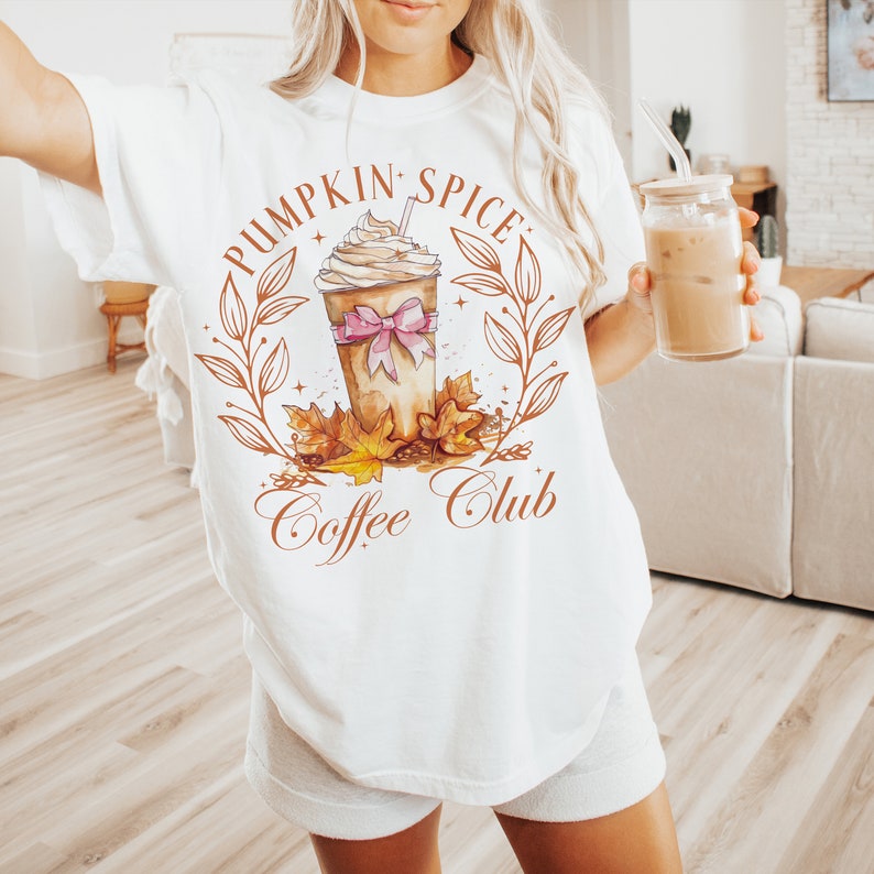 Pumpkin spice coffee club 68487 DTF transfer