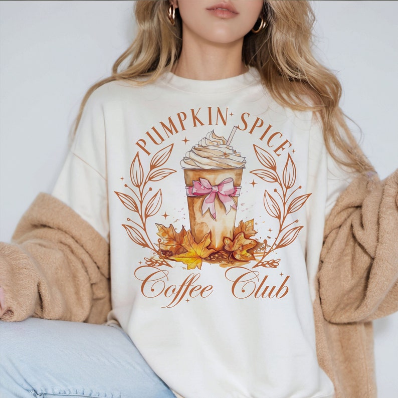 Pumpkin spice coffee club 68487 DTF transfer
