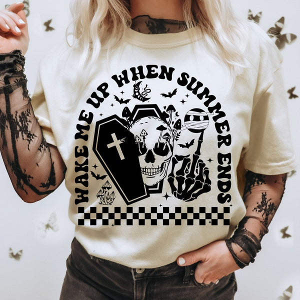 Wake me up when summer ends 68458 DTF transfer