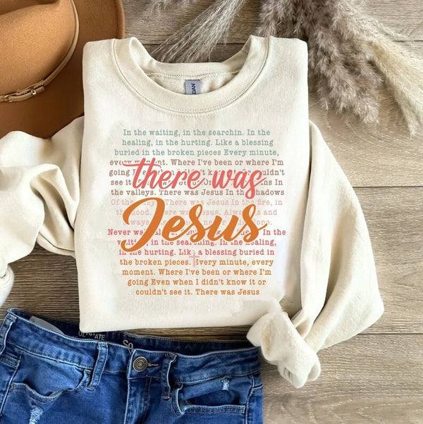 There was Jesus words 117251 DTF transfer