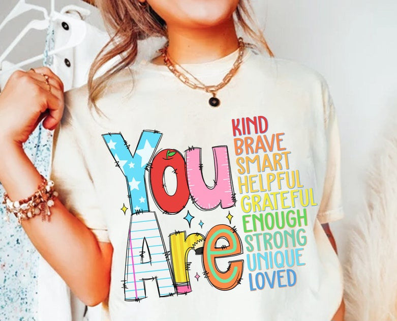 You are kind brave smart 45078 DTF transfer