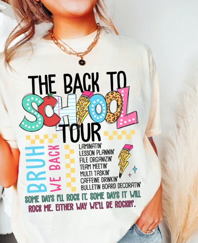 Back to school tour 45081 DTF transfer