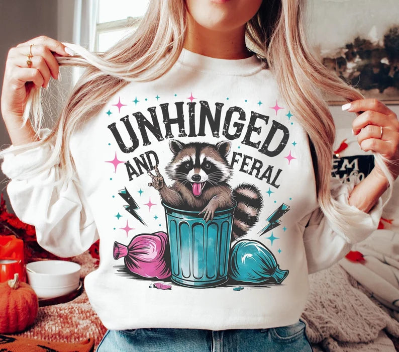 Unhinged and feral 67564 DTF transfer