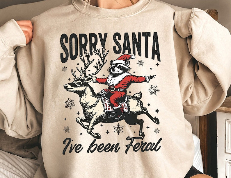Sorry santa I've been feral 01 DTF Transfer