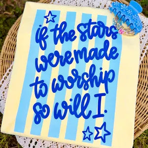 If the stars were made to worship blue stripes Sunday Special DTF transfer