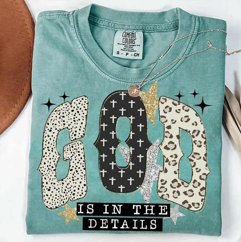 God is in the details patterns DTF transfer
