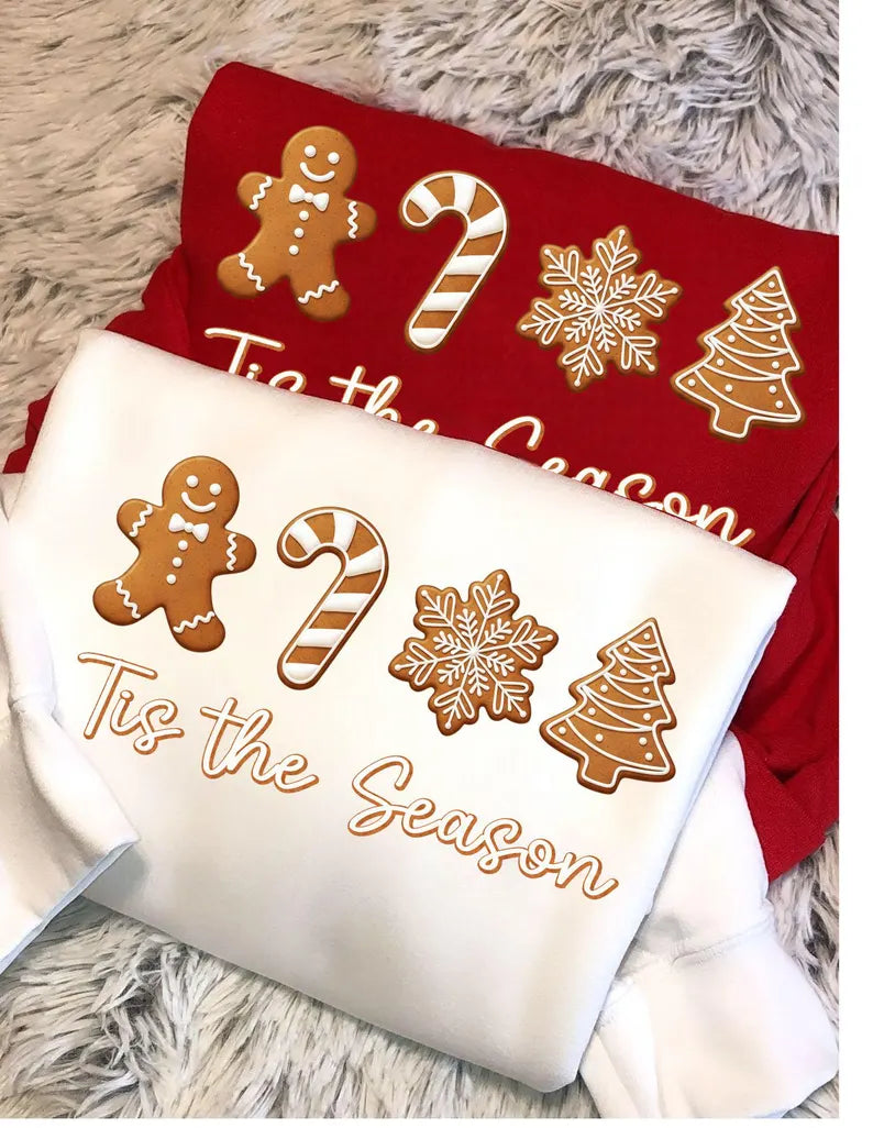 Tis the season gingerbread cookies DTF transfer