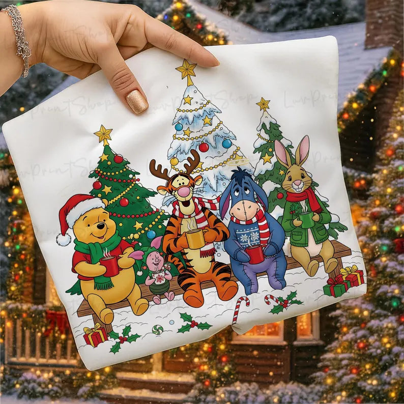 Bear and friends Christmas Sunday Special DTF transfer