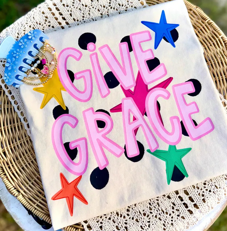 Give grace stars DTF Transfer