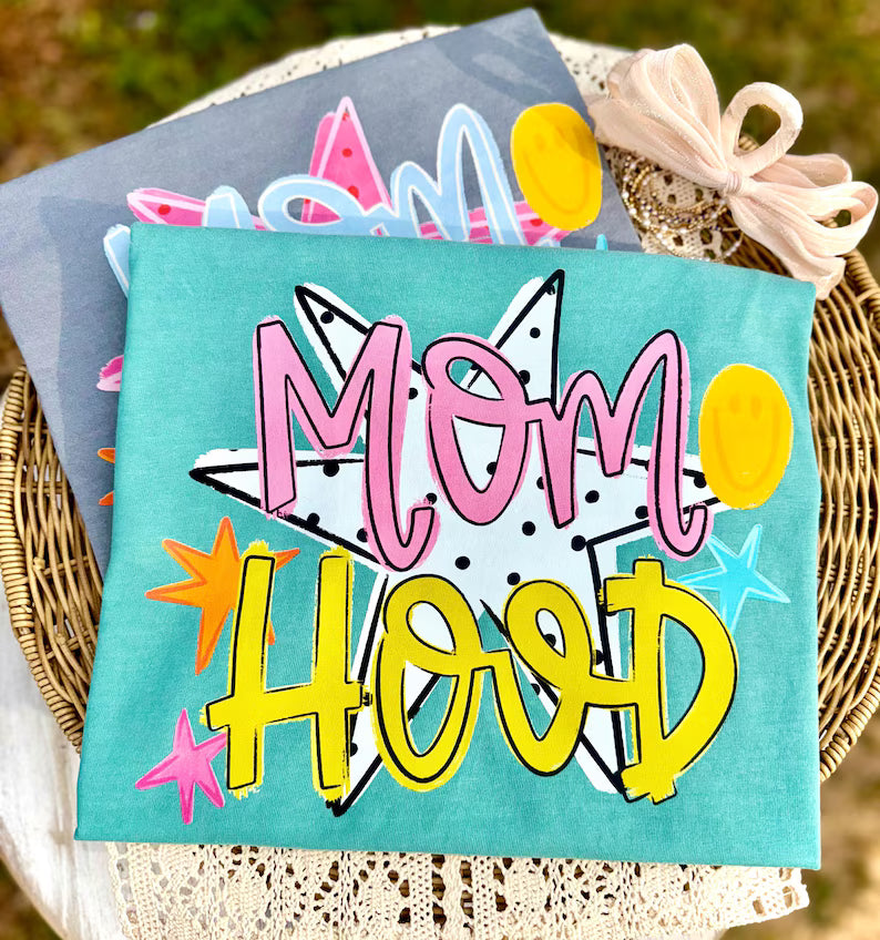 Mom hood star DTF Transfer