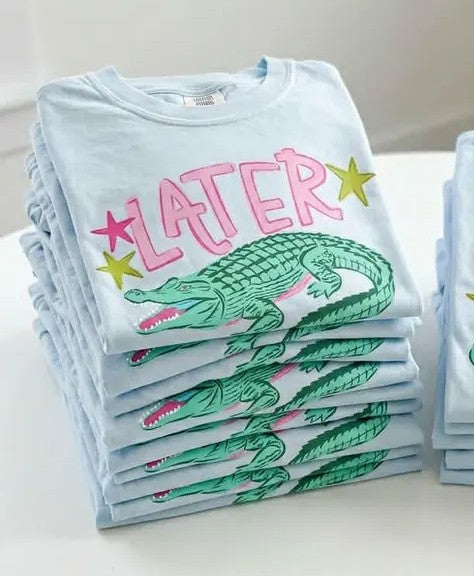 Later gator (pink) DTF Transfer