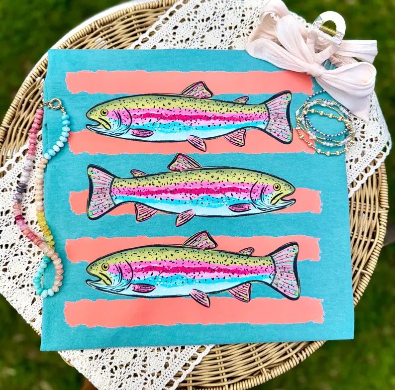 Rainbow trout DTF Transfer