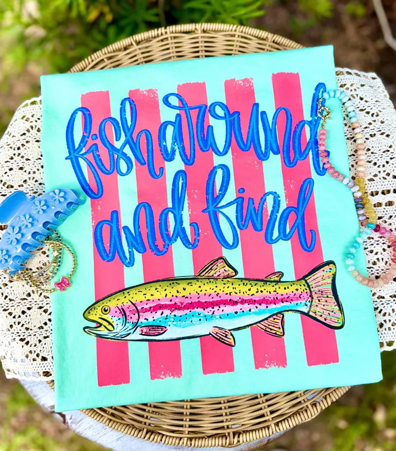 Fish around and find trout DTF Transfer