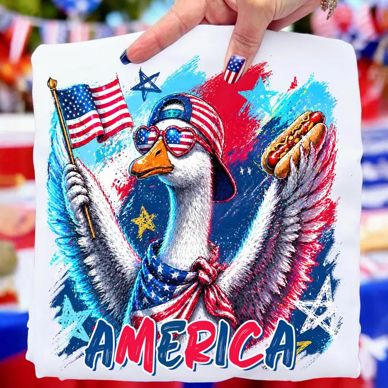 America goose DTF transfer