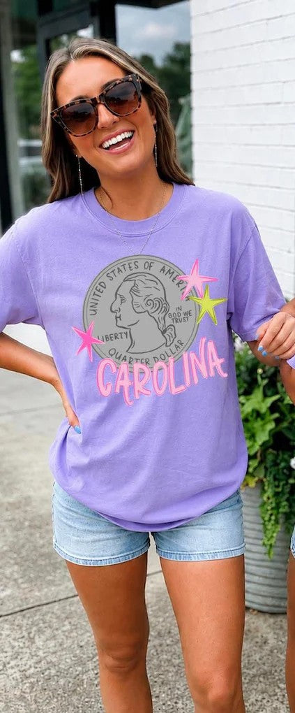 Heads Carolina coin DTF Transfer