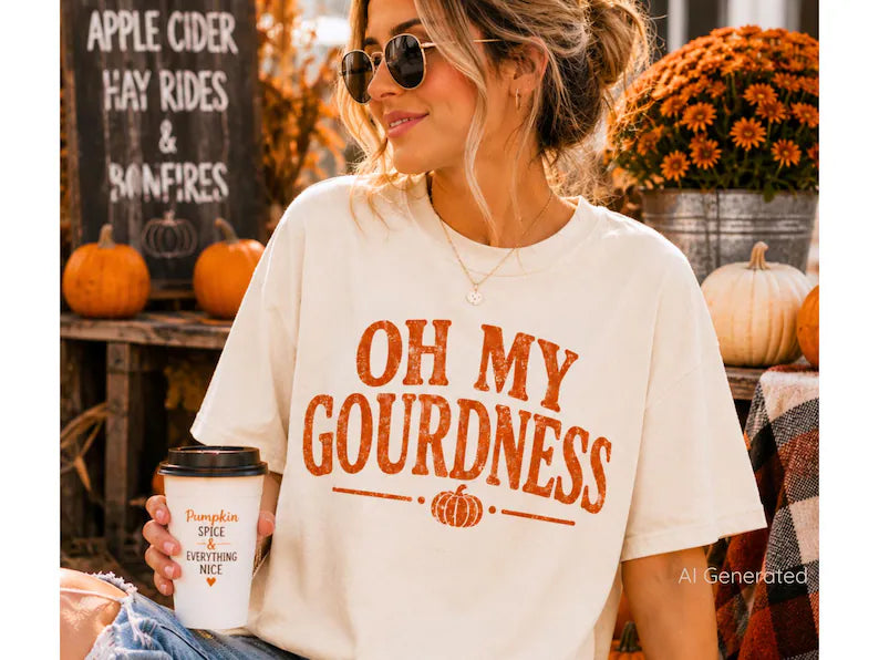 Oh my gourdness ORANGE DTF Transfer