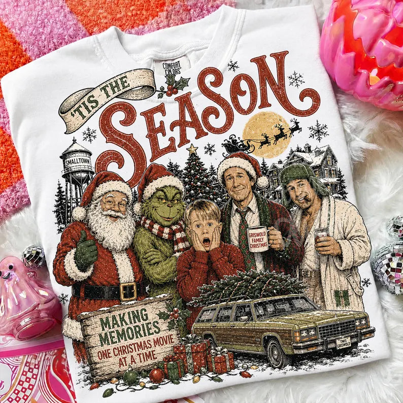 Tis the season making memories one Christmas movie at a time DTF Transfer