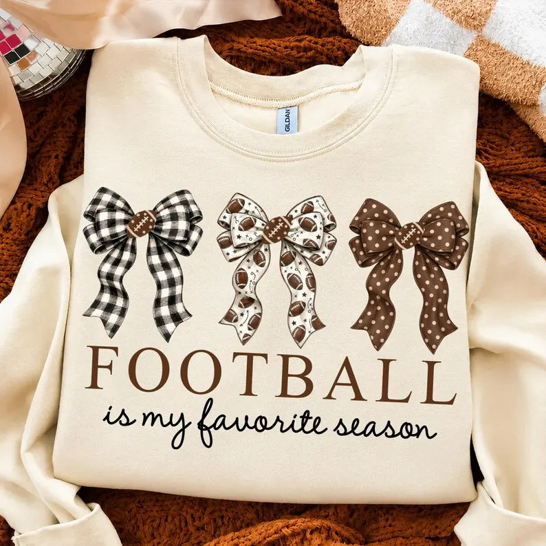 Football is my favorite season bows DTF transfer