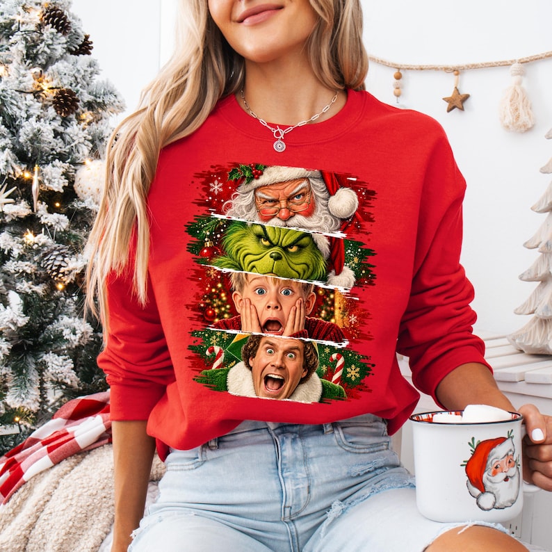 Santa gman Kevin and buddy stacked DTF Transfer