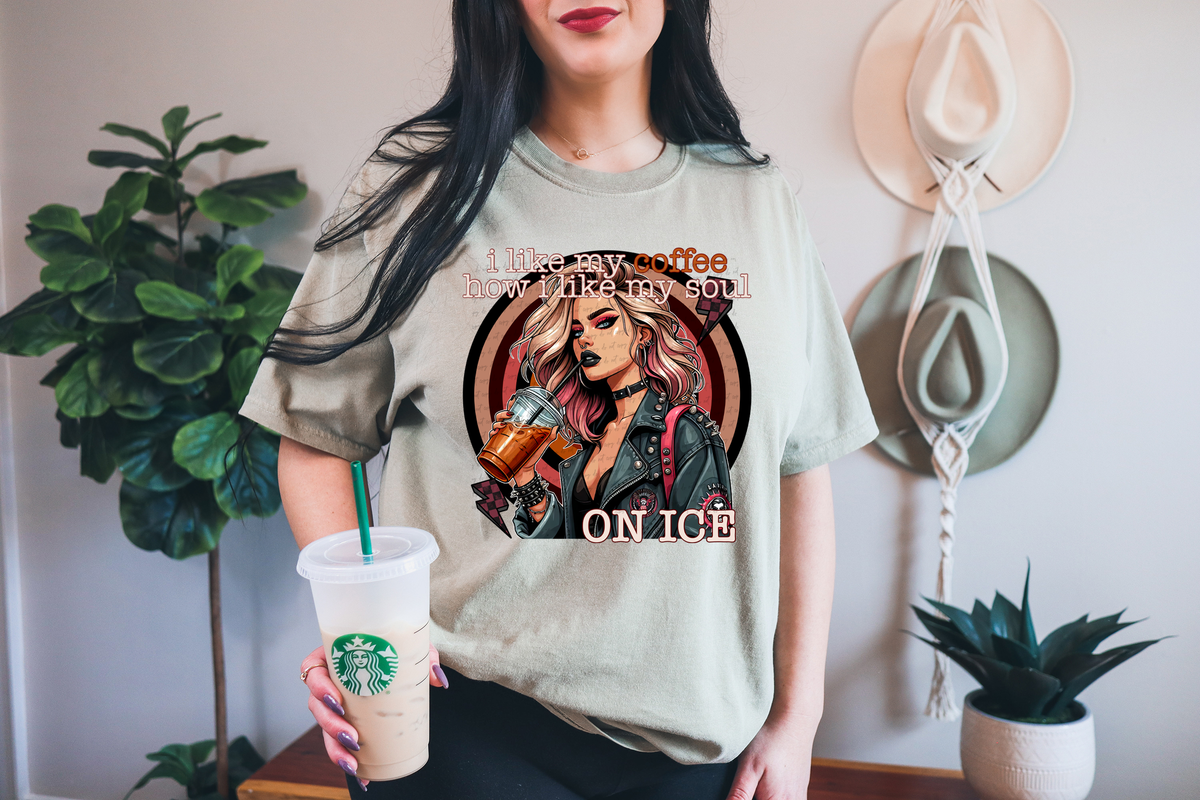 I Like My Coffee How I Like My Soul On Ice 74783 DTF Transfer