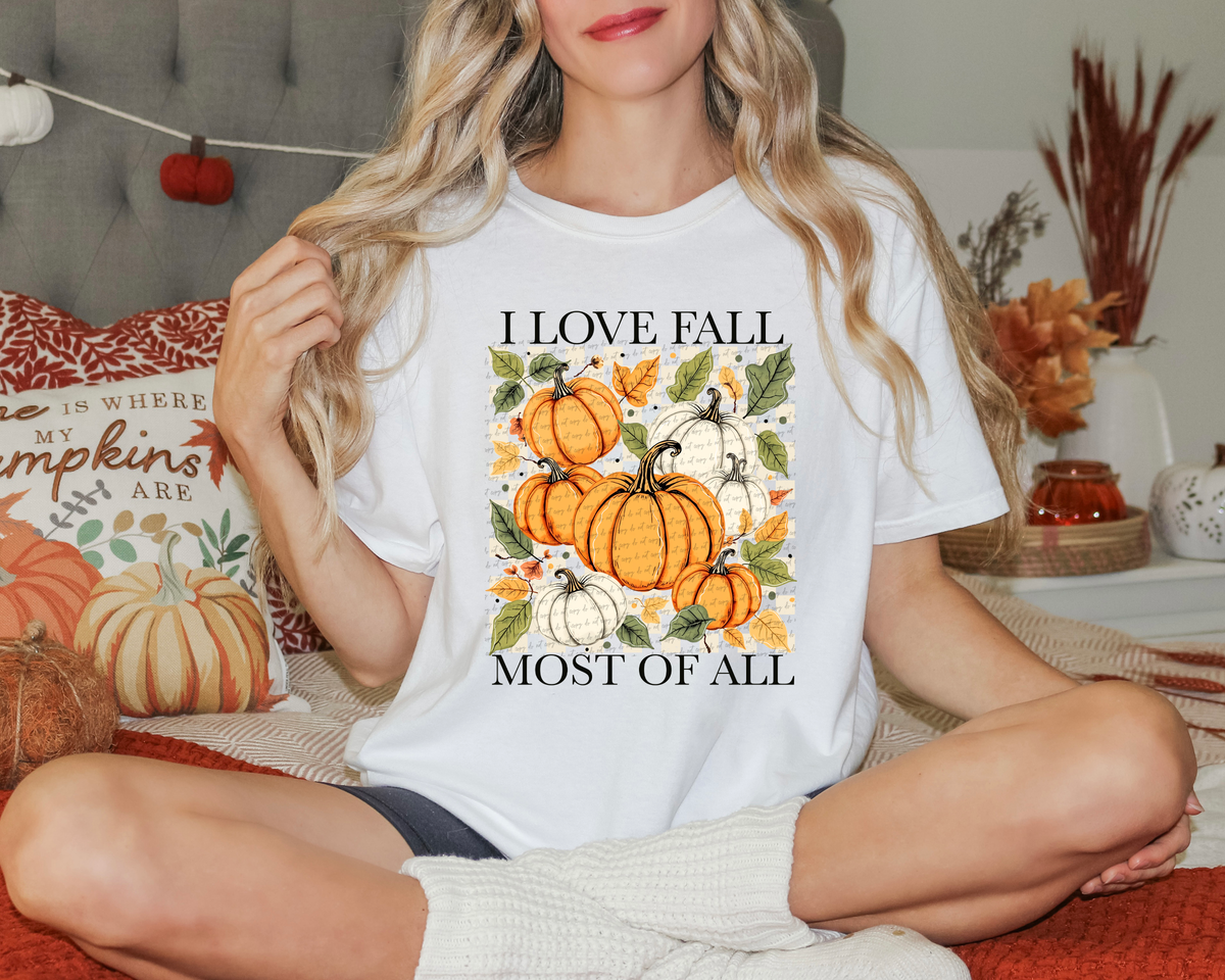 I Love Fall Most Of All Pumpkins 63129 DTF transfer