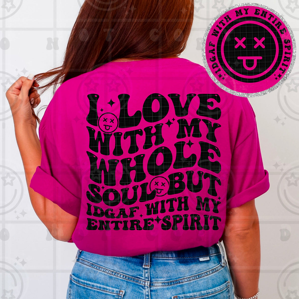 I love with my whole soul (Pocket Only) (HW) DTF Transfer