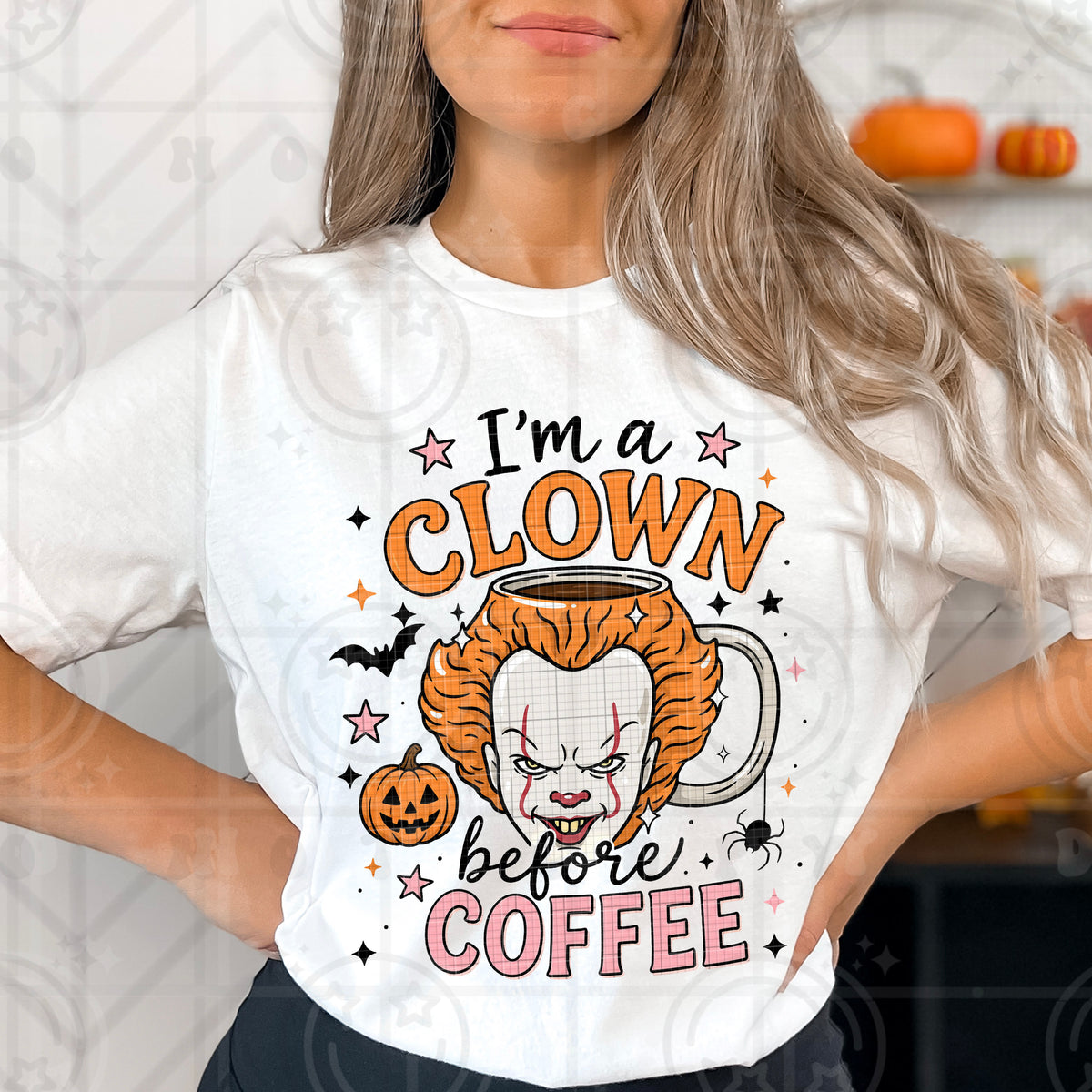 I'm a clown before coffee DTF Transfer