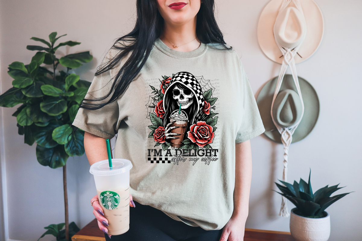 I'm A Delight After My Coffee 63139 DTF transfer